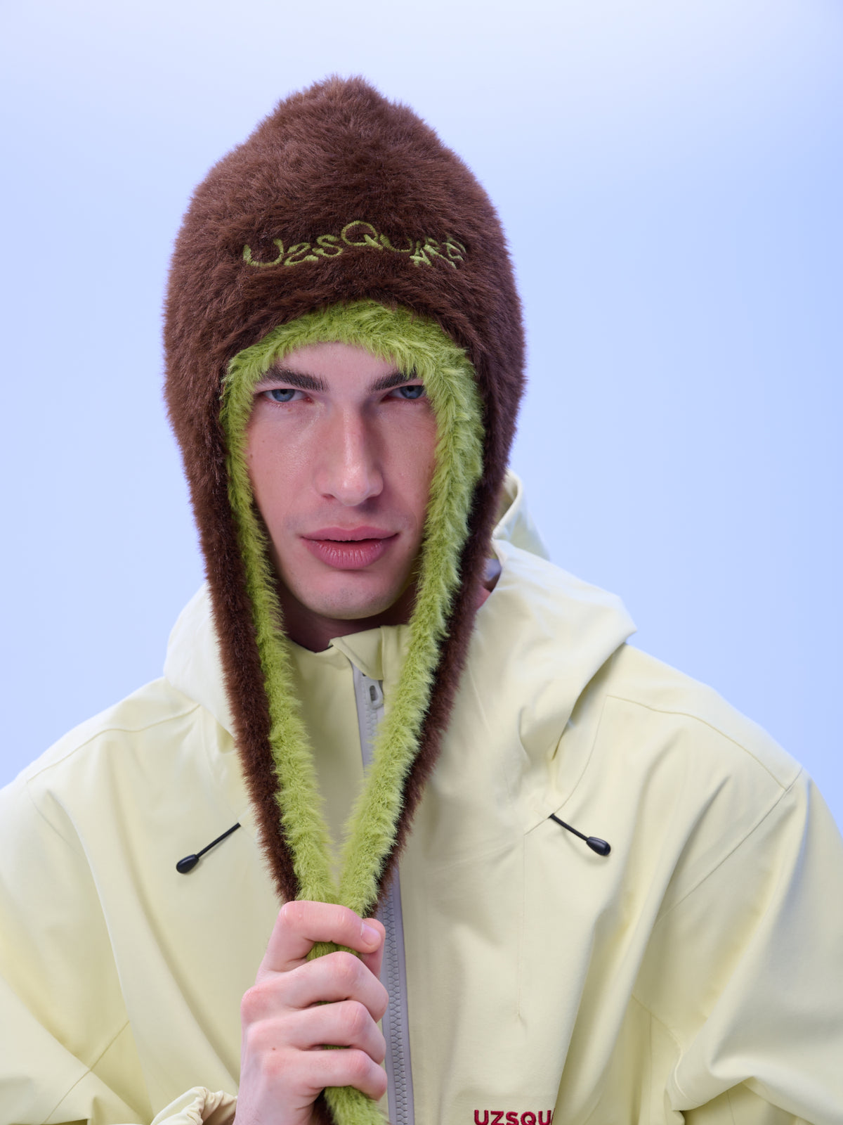 KIWI Fuzzy Earflap Beanie