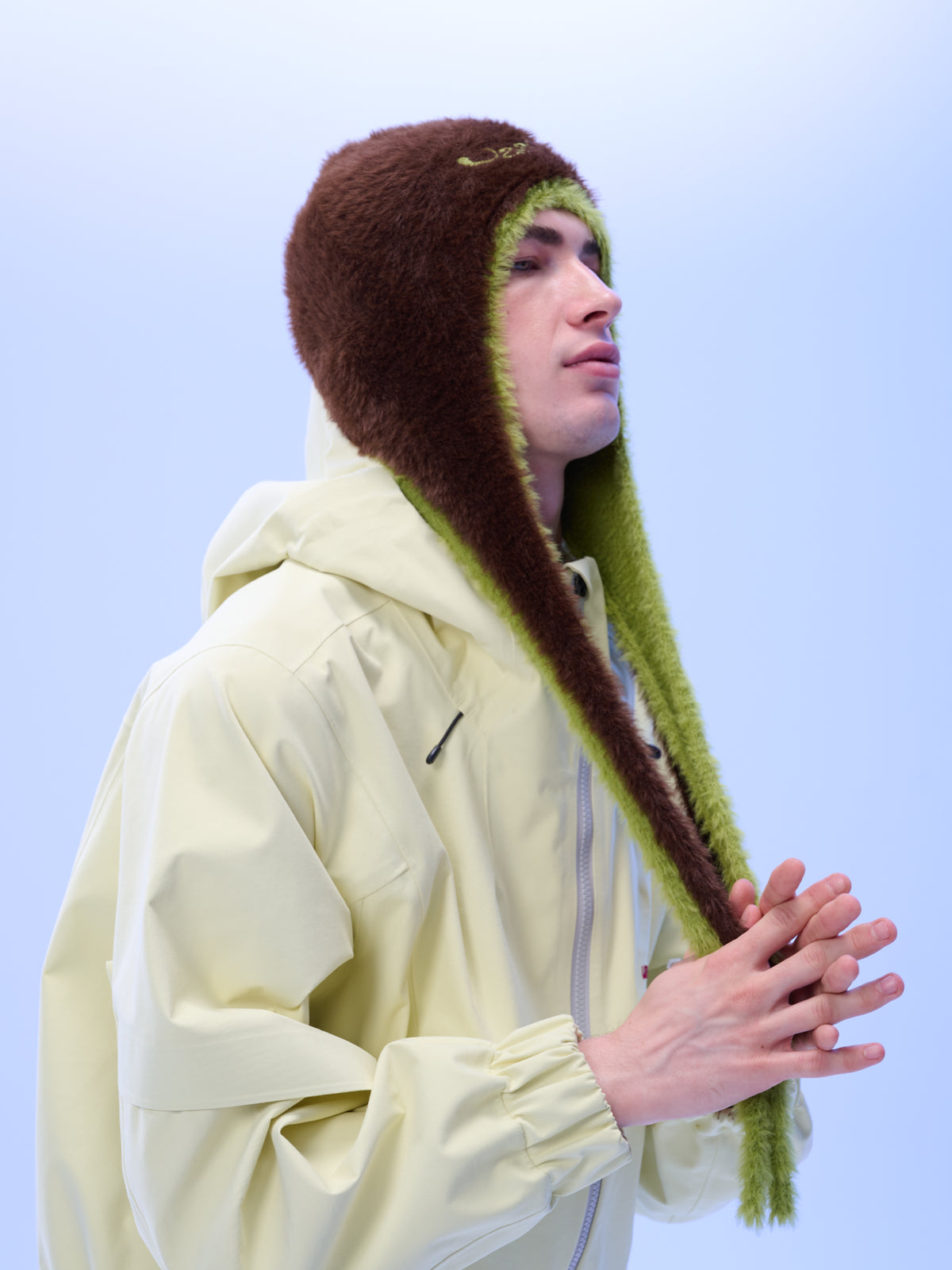 KIWI Fuzzy Earflap Beanie