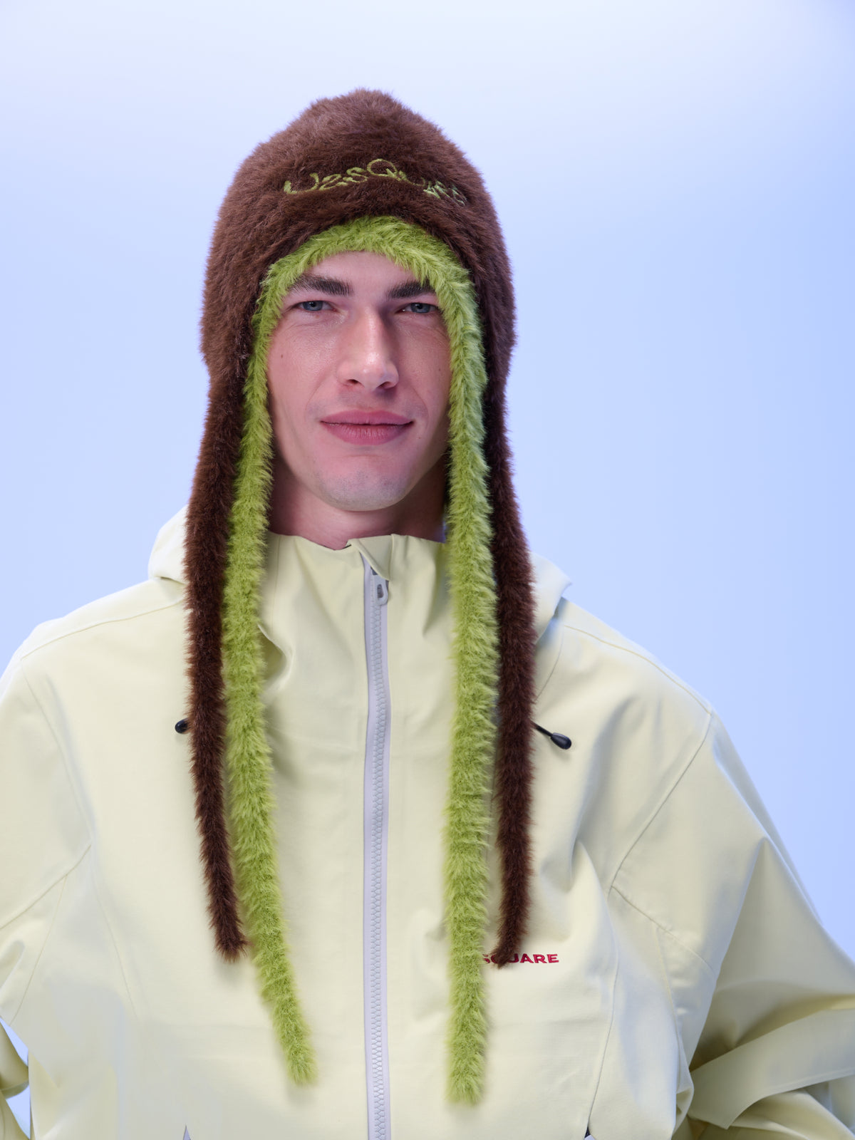 KIWI Fuzzy Earflap Beanie