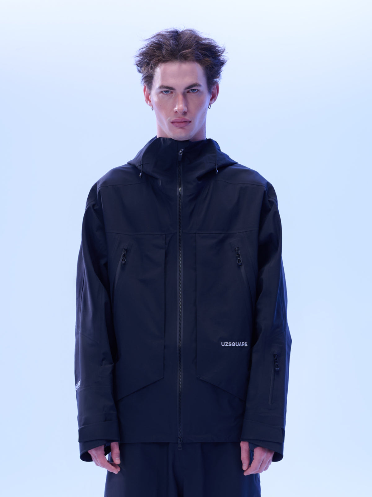 Men's FREERUSH Waterproof 3L Snowboard Jacket in Black