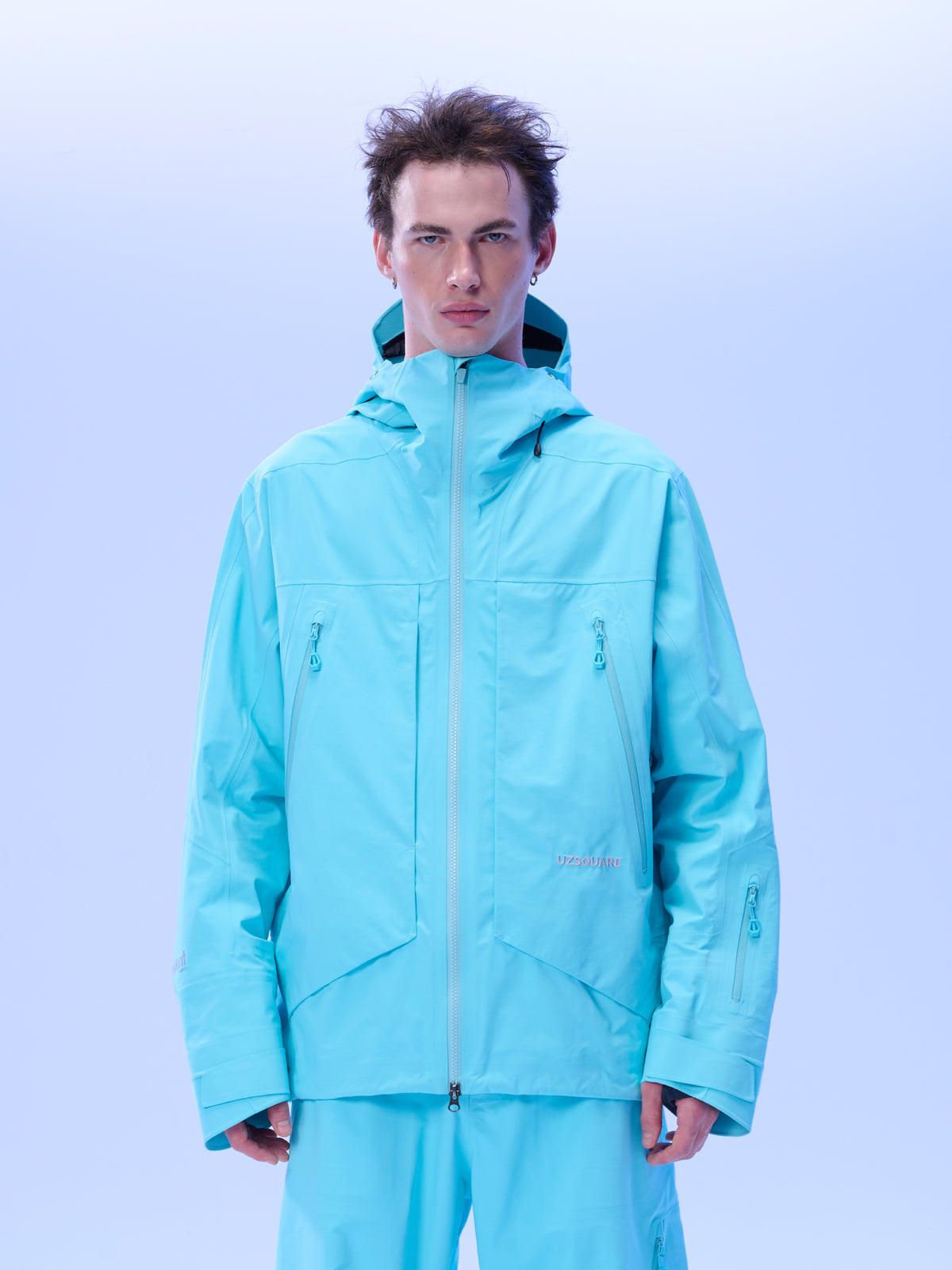 Men's FREERUSH Waterproof 3L Snowboard Jacket in Lake Blue