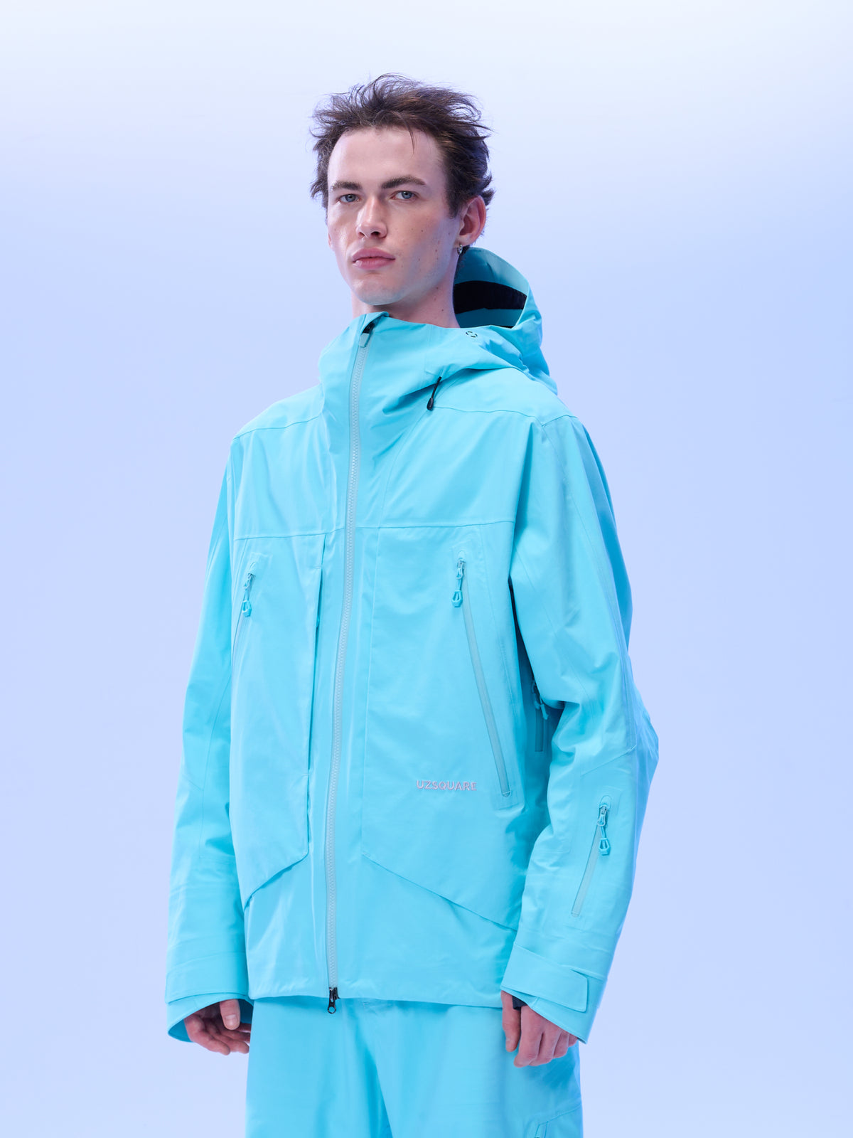 Men's FREERUSH Waterproof 3L Snowboard Jacket in Lake Blue