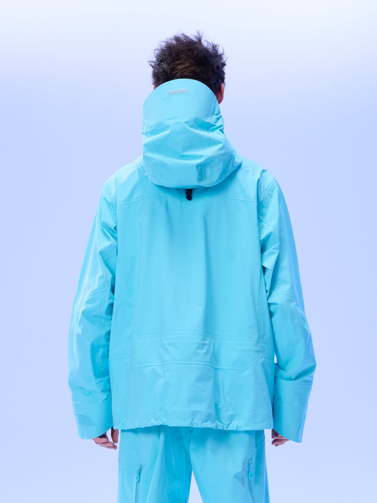 Men's FREERUSH Waterproof 3L Snowboard Jacket in Lake Blue