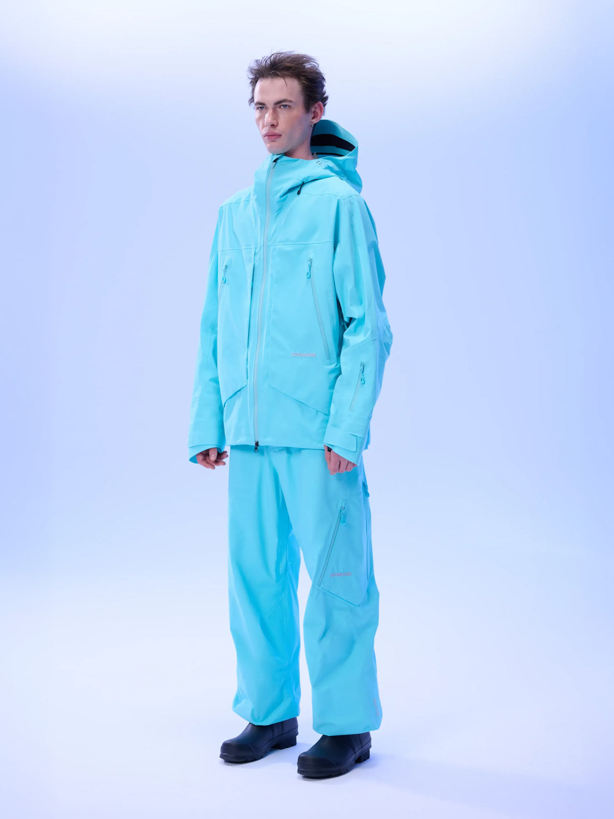 Men's FREERUSH Waterproof 3L Snowboard Jacket in Lake Blue