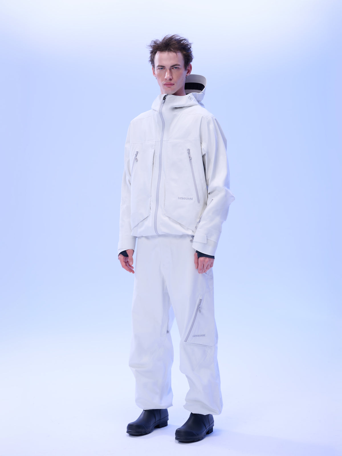 Men's FREERUSH Waterproof 3L Snowboard Jacket in White