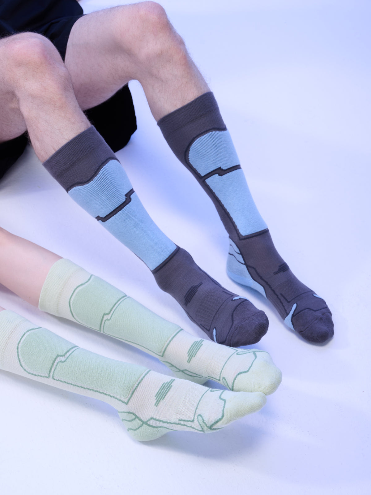 Performance Ski & Snowboard Socks in Light green
