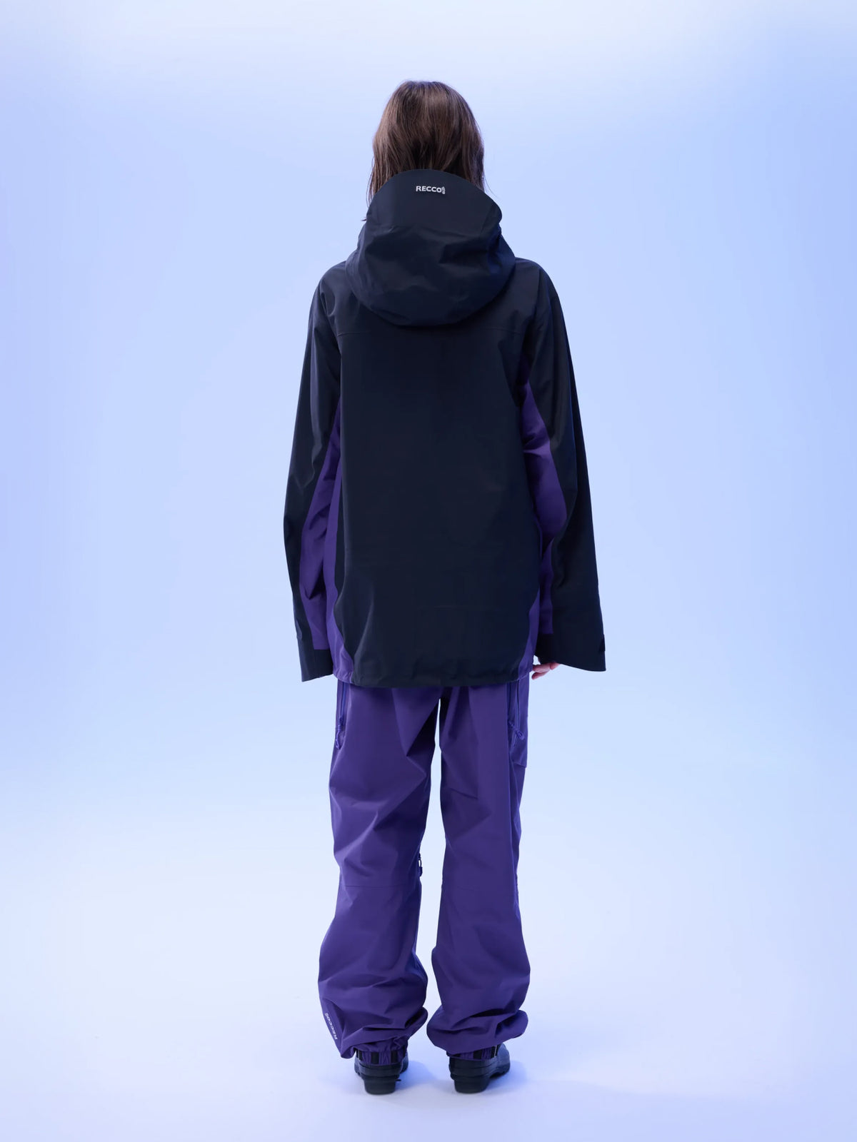 Women's TEAM 2.0 Waterproof 3L Snowboard Jacket — Black/Purple in Black/Purple