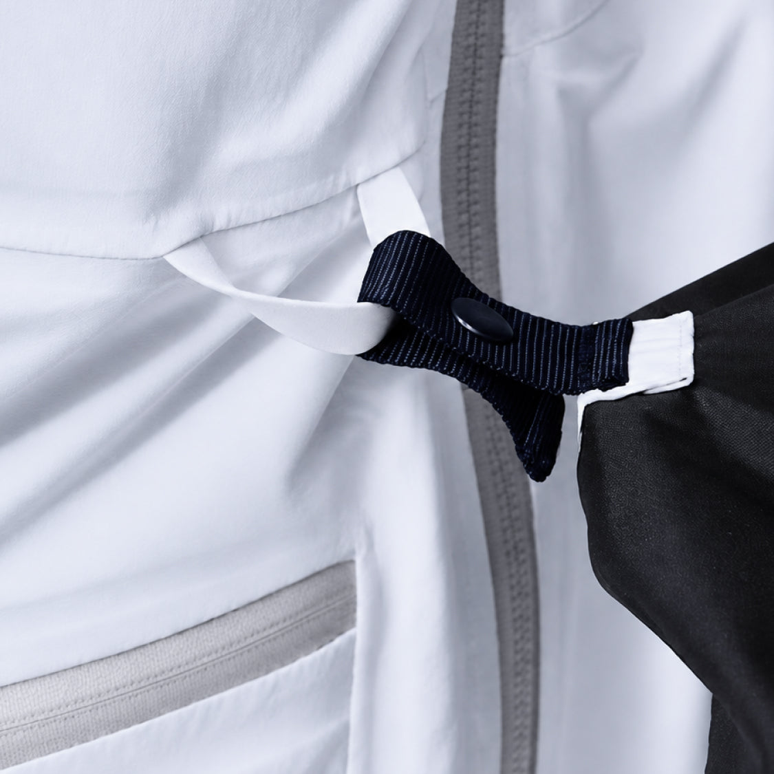 Jacket-to-Pant Connection Hooks