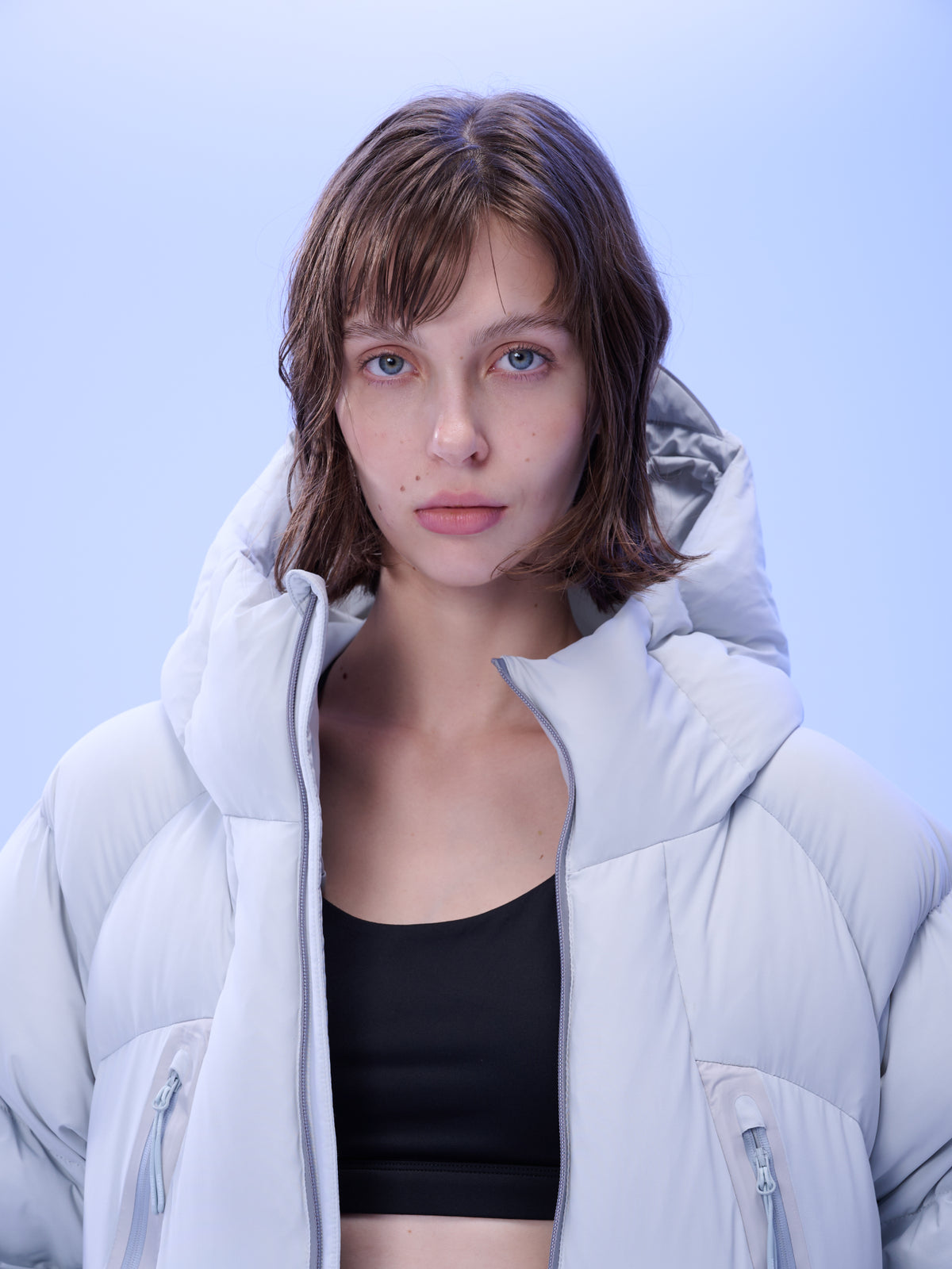 UZSQUARE Unisex Hooded Down Jacket