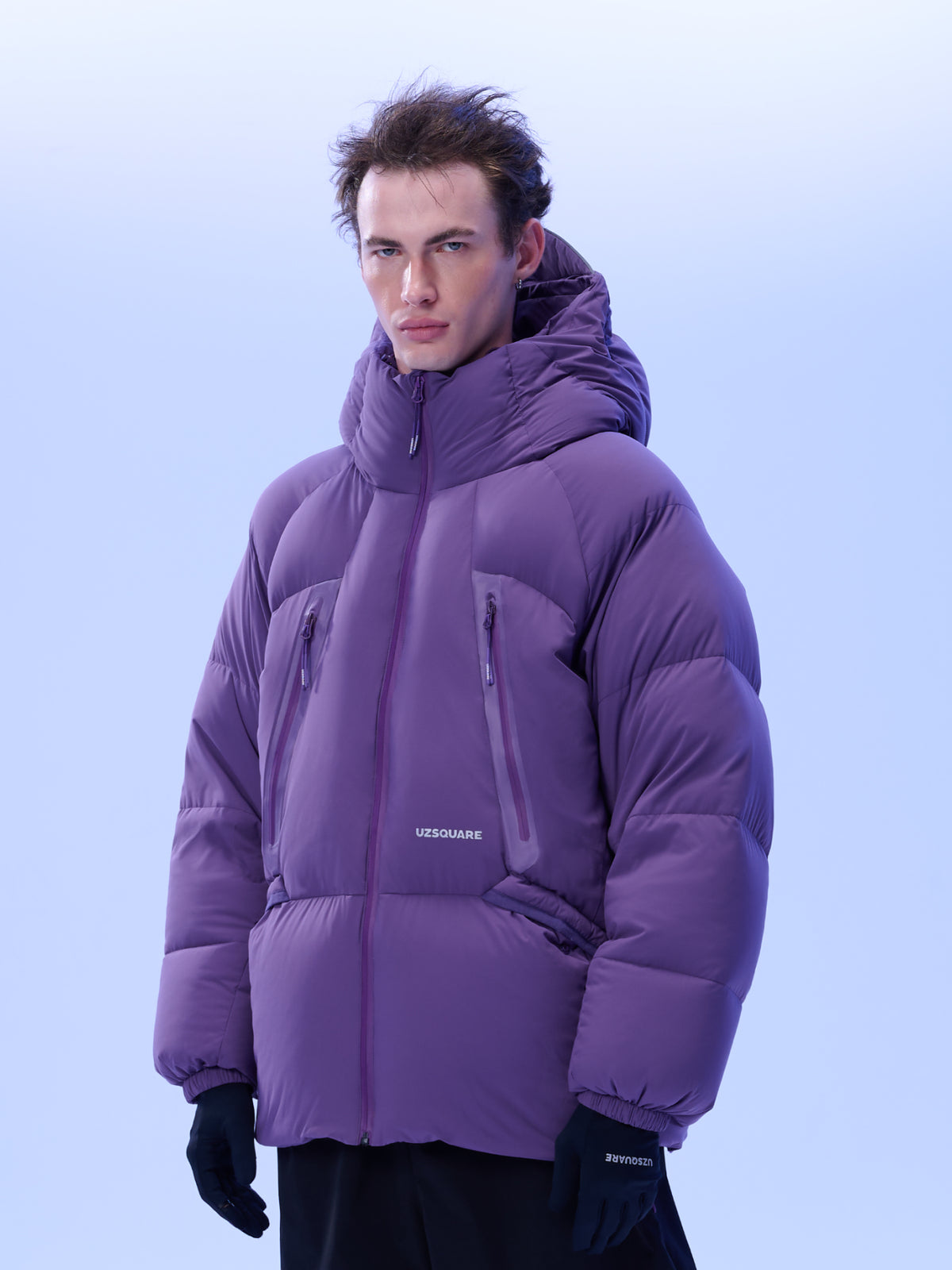UZSQUARE Unisex Hooded Down Jacket