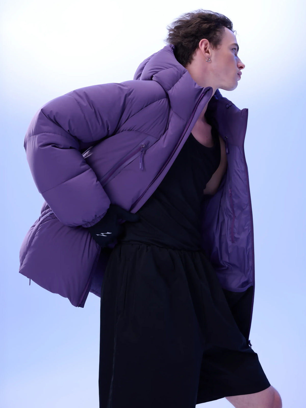 UZSQUARE Unisex Hooded Down Jacket