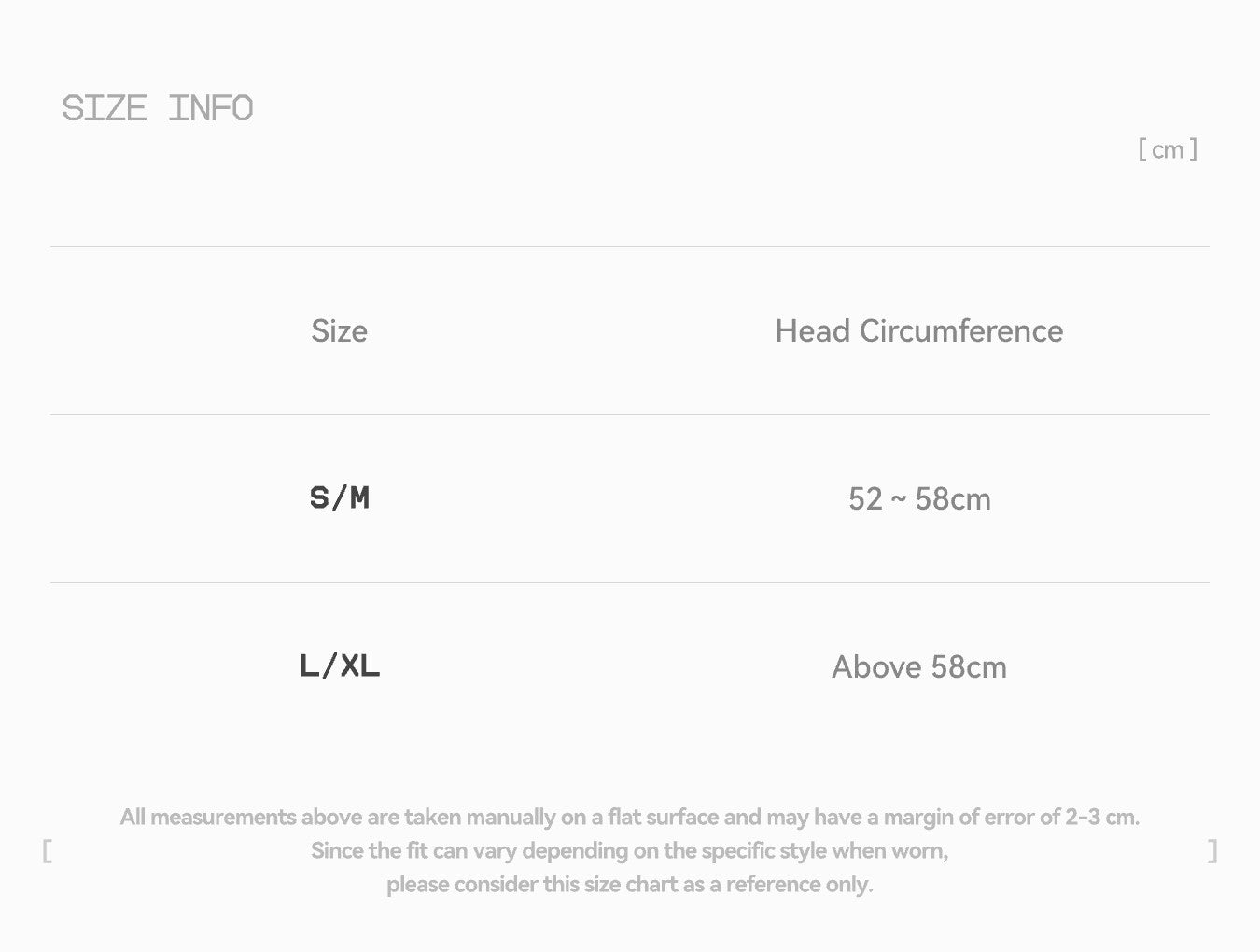 Size guide
