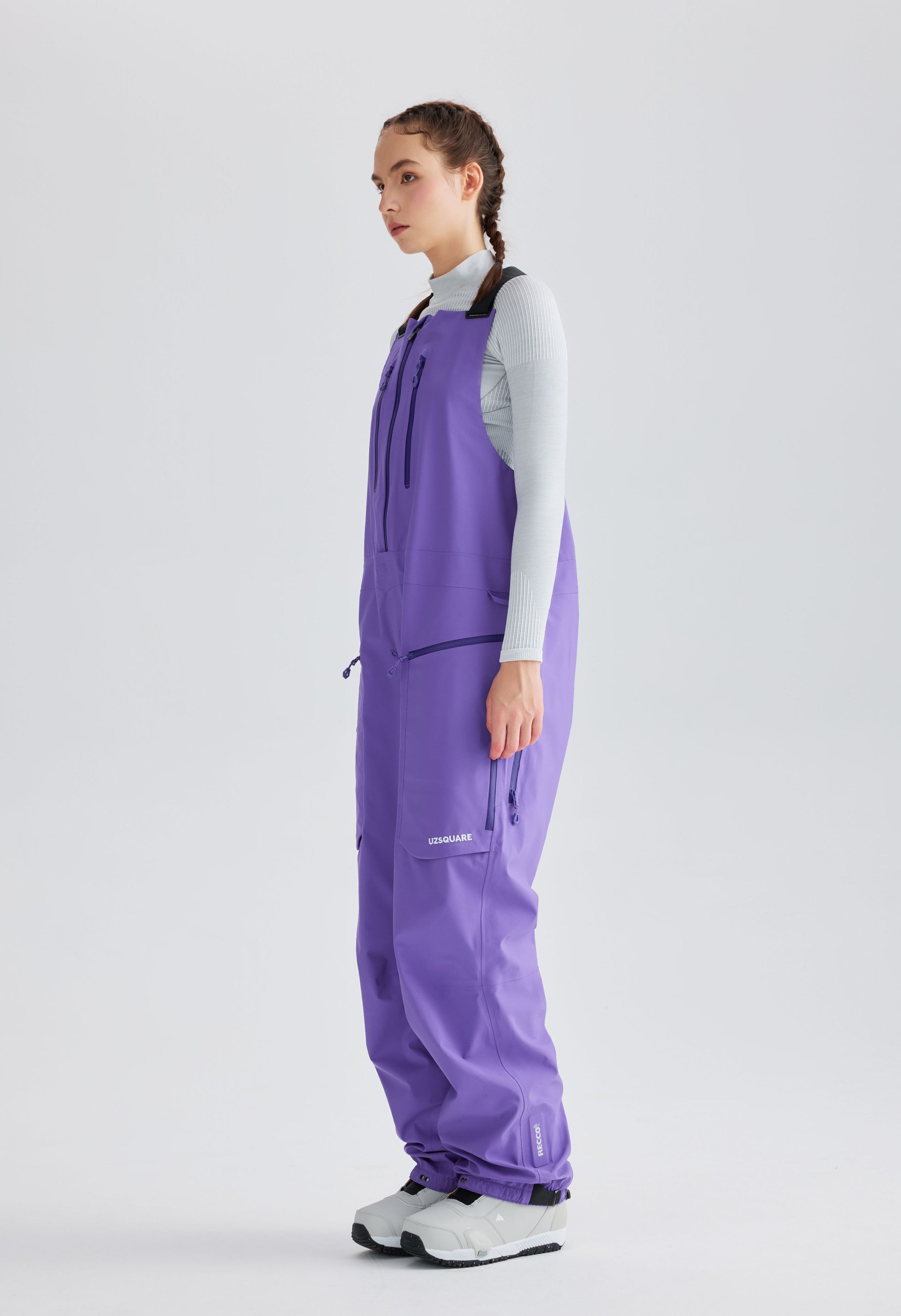 BOOM 2.0 Snowboarding & Skiing Unisex Bib Pants - UZSQUARE