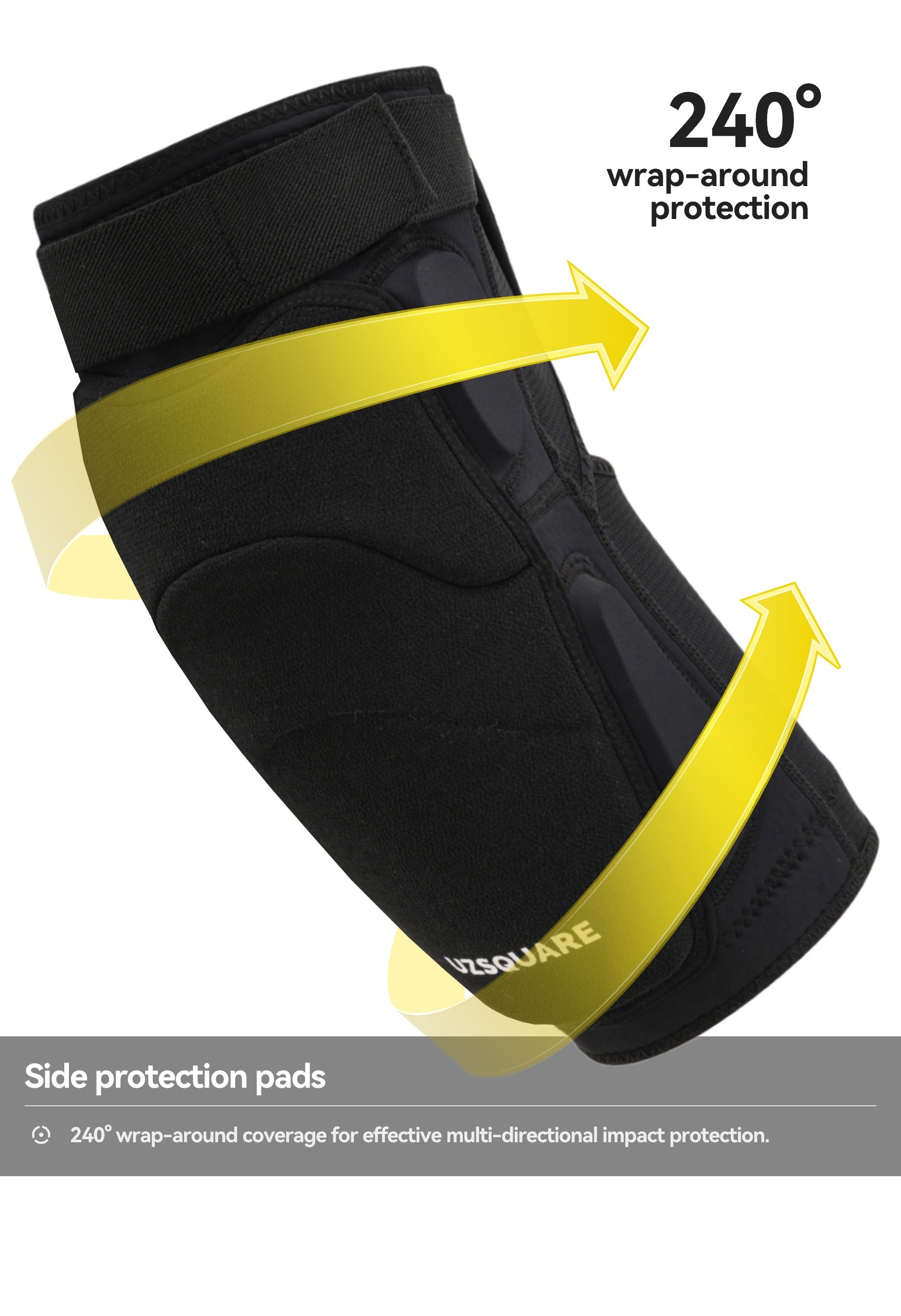 UZSQUARE Protective Knee Pads for Snowboarding & Skiing