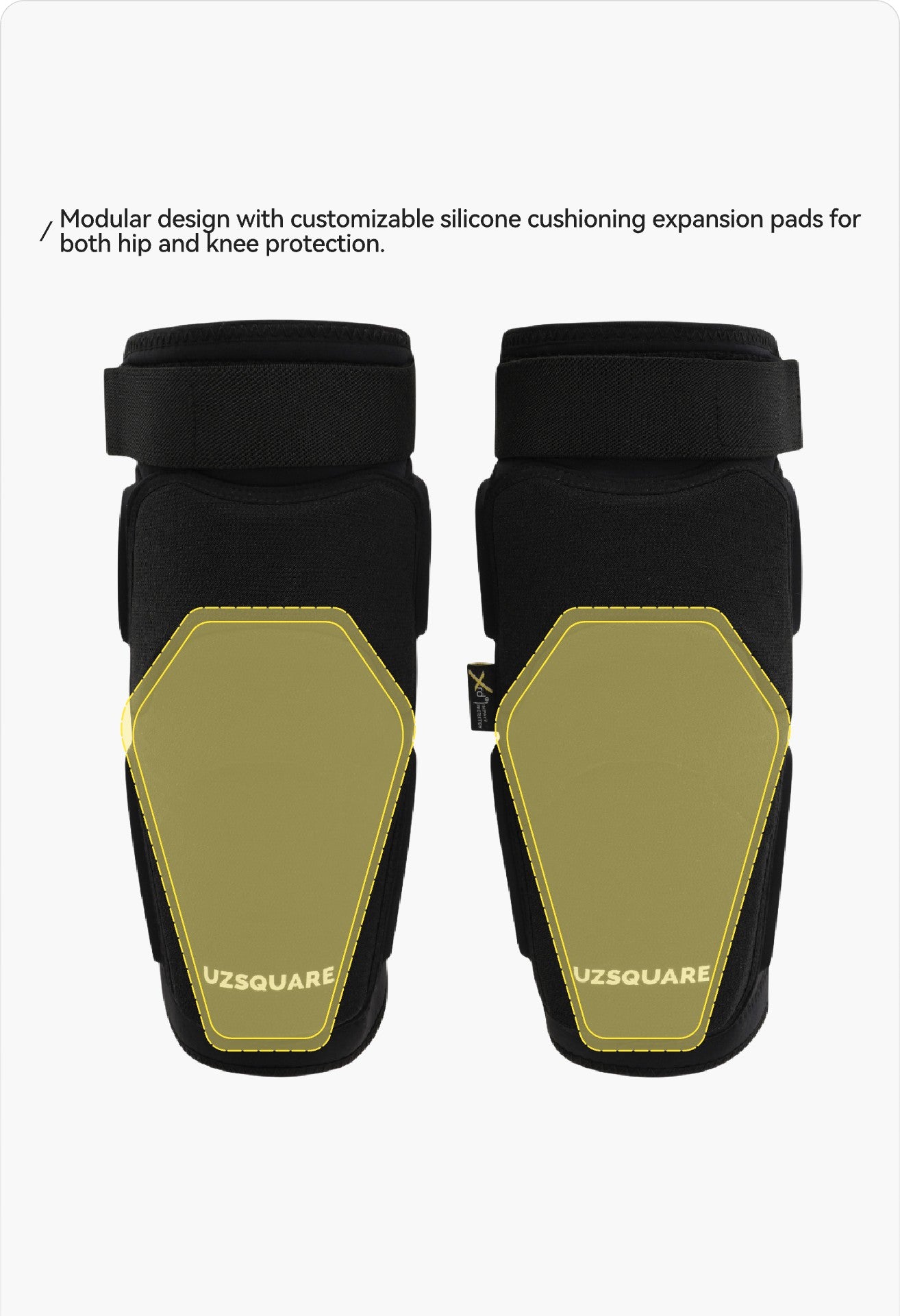 UZSQUARE Protective Knee Pads for Snowboarding & Skiing