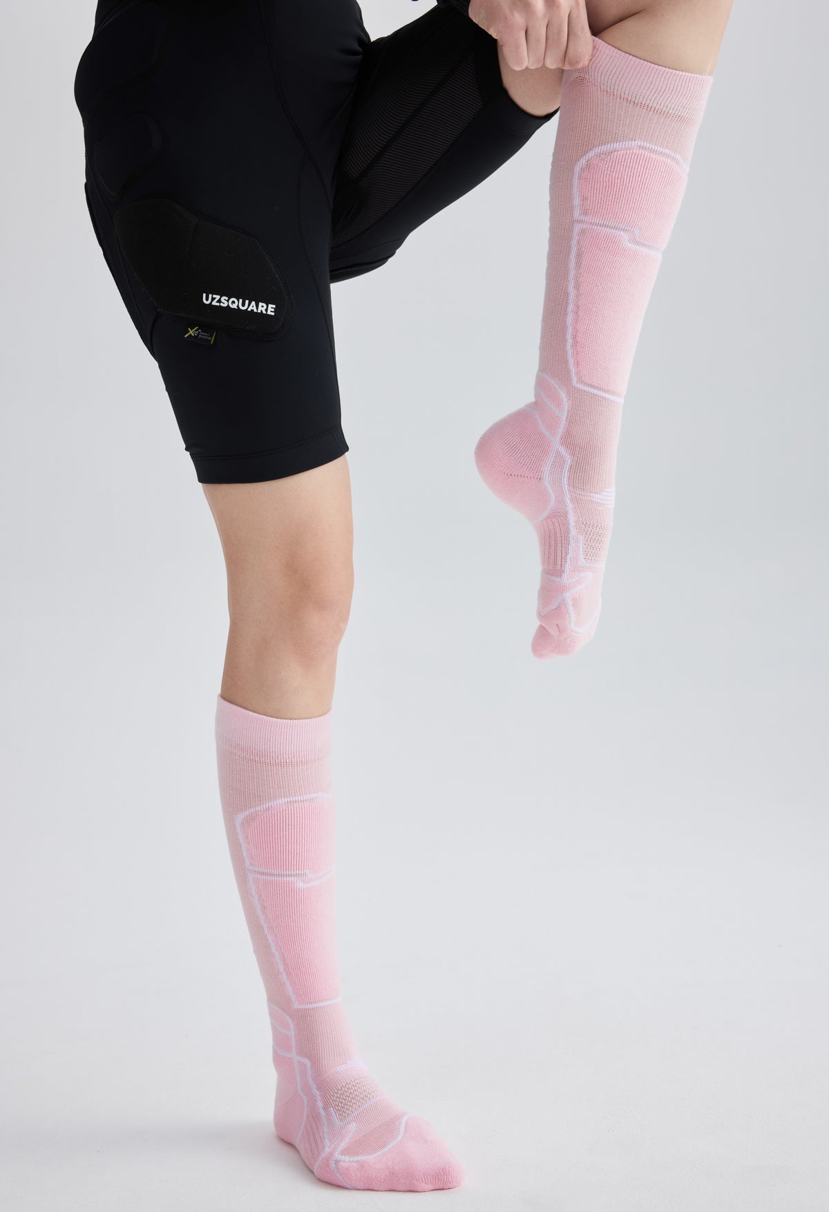 Performance Ski & Snowboard Socks in Pink