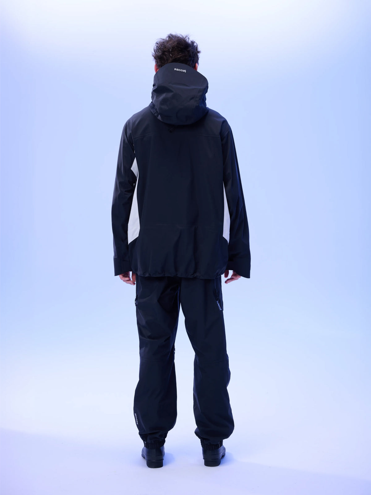 Men's TEAM 2.0 Waterproof 3L Snowboard Jacket — Black/White in Black/White