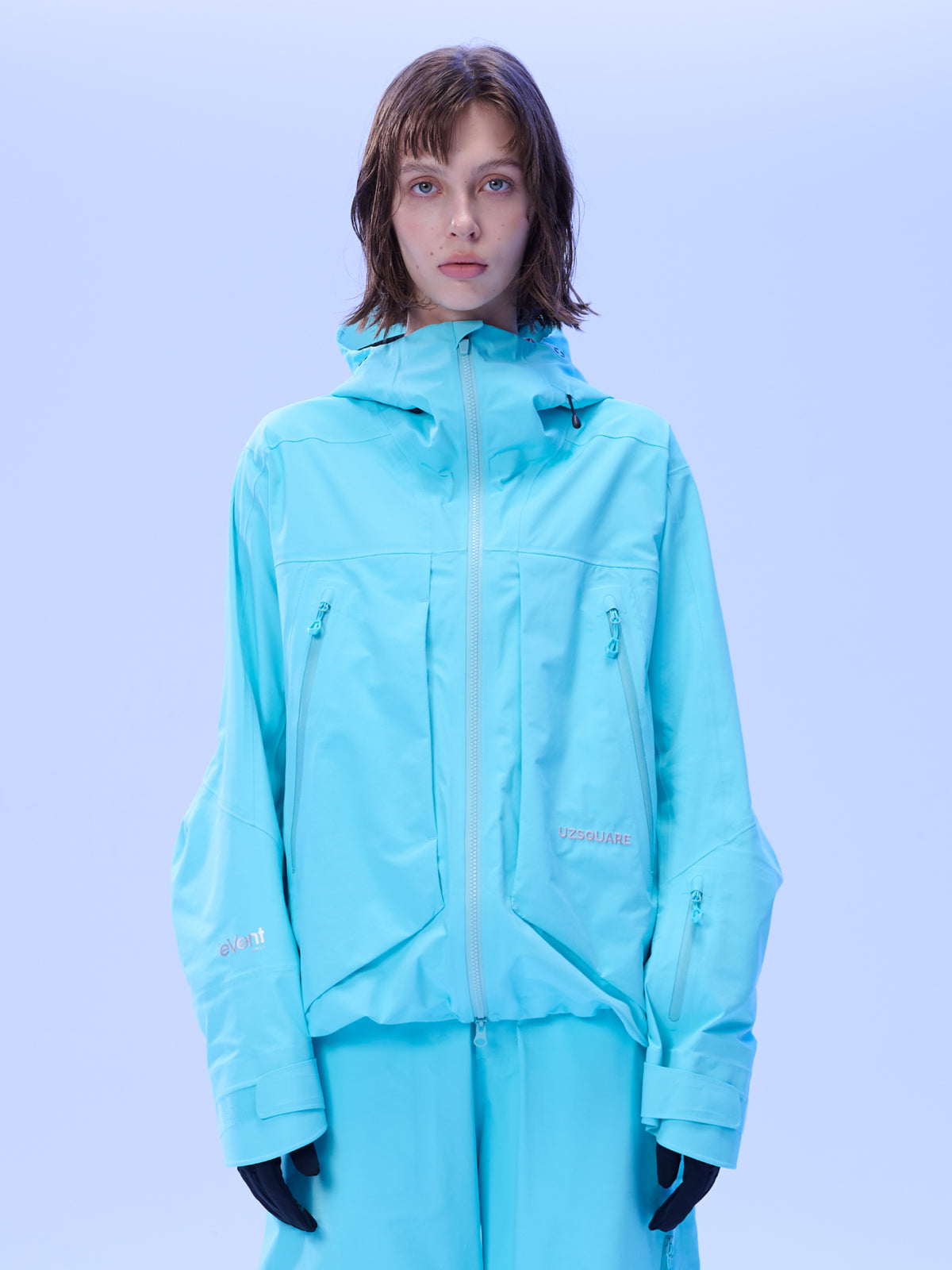 Women's FREERUSH Waterproof 3L Snowboard Jacket in Lake Blue