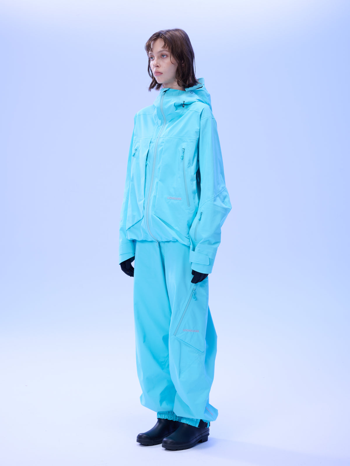 Women's FREERUSH Waterproof 3L Snowboard Jacket in Lake Blue
