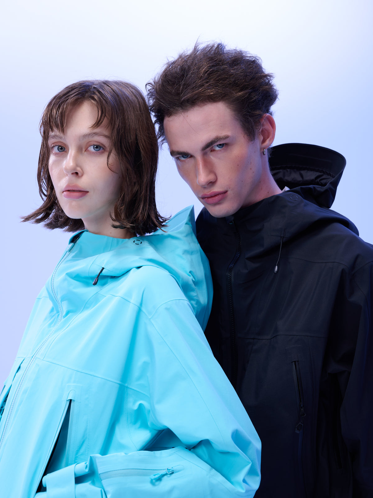 Women's FREERUSH Waterproof 3L Snowboard Jacket in Lake Blue