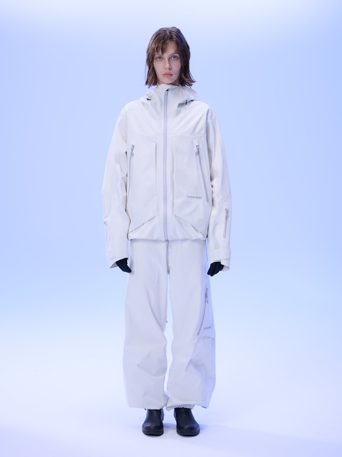Women's FREERUSH Waterproof 3L Snowboard Jacket in White