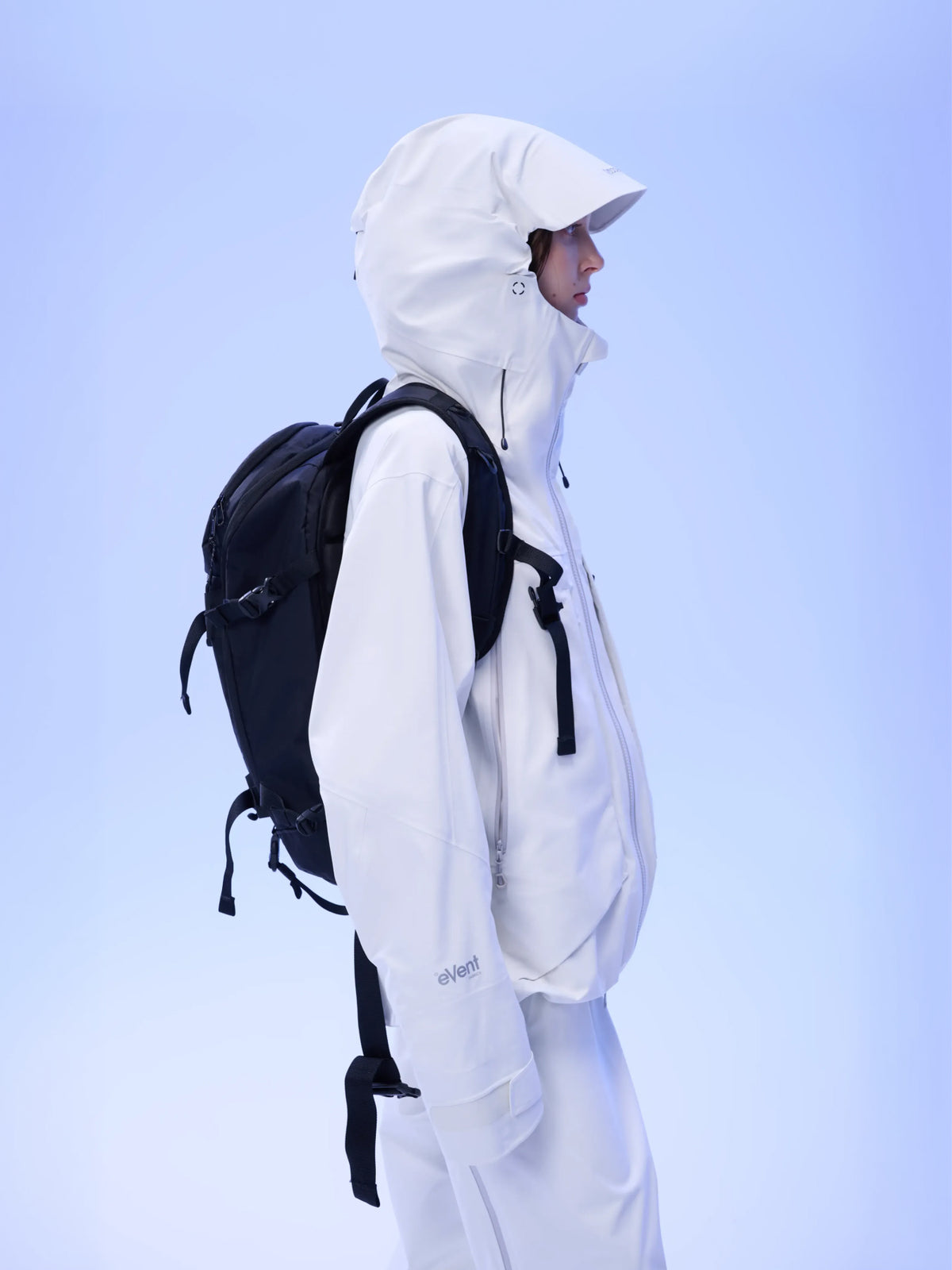 Women's FREERUSH Waterproof 3L Snowboard Jacket in White