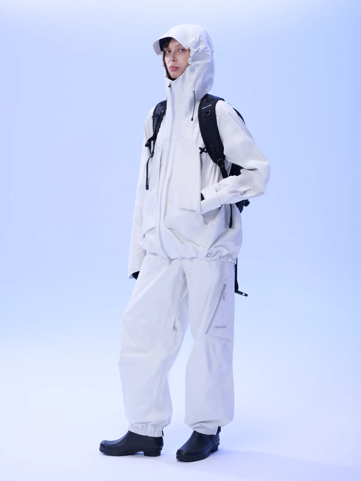 Women's FREERUSH Waterproof 3L Snowboard Jacket in White